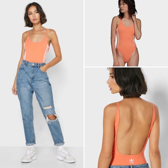 adidas Tops - ADIDAS Originals 3-Stripe Cotton Bodysuit NWT